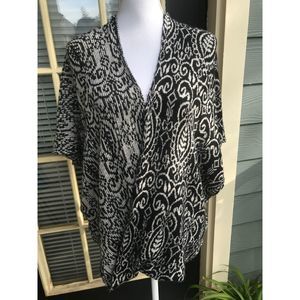 Democracy 2 pattern poncho